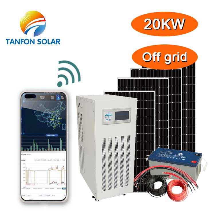 Système de production d'électricité à panneau solaire domestique 20KW
